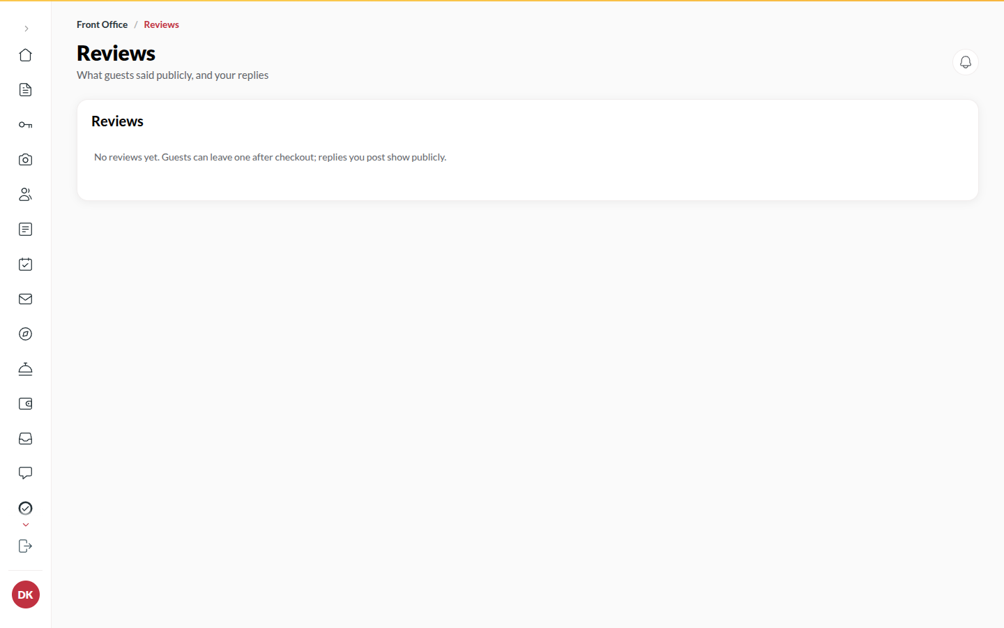 Screenshot: a review with a public reply