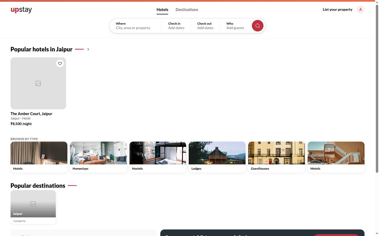 Screenshot: the marketplace search results