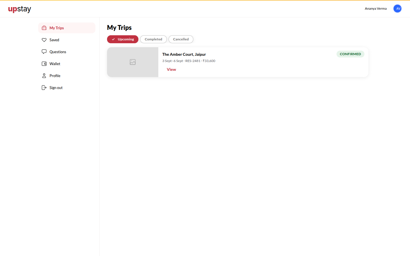 Screenshot: the sign-in step